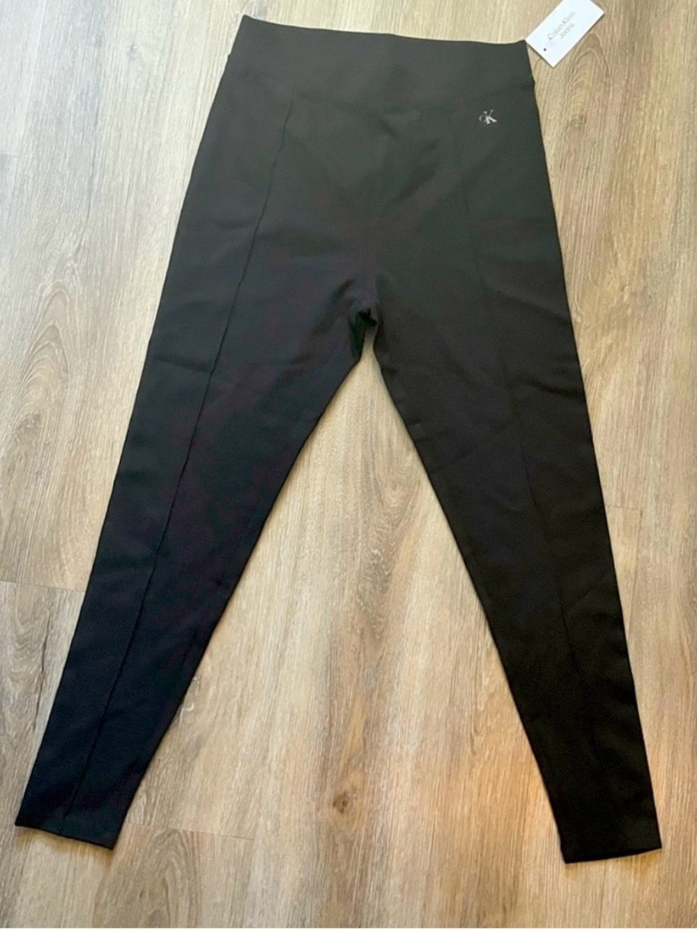 Calvin Klein Black Leggings with Subtle Branding